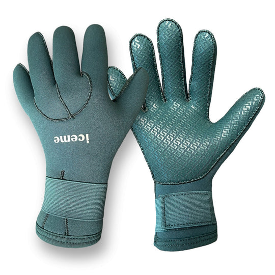 Isbadekit: hansker og sokker - Forest green